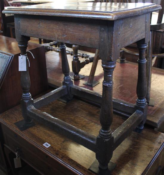 17th century style oak joyned table(-)